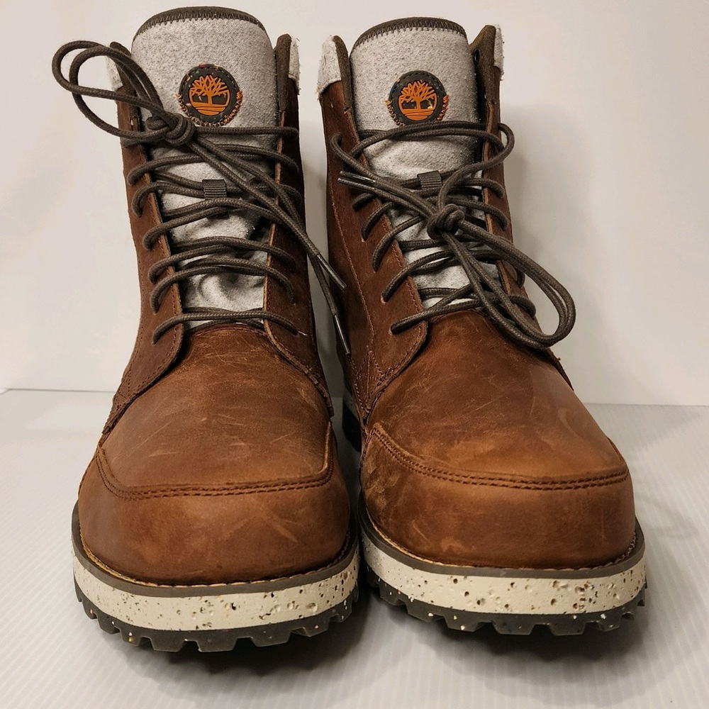 Timberland Timbercycle EK+  Recycled Leather Lace Up Boots A5MZM sz13 NWOT - Picture 6 of 16